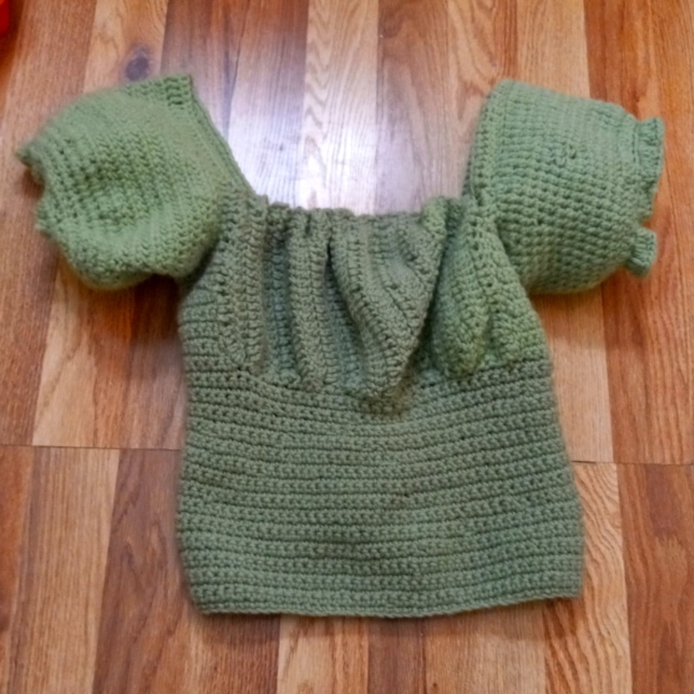 Hand made croped blouse